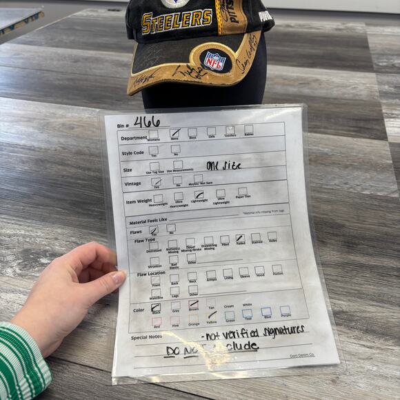 Vintage Puma NFL Pro Line Pittsburgh Steelers Black Brown Men One Size - Picture 8 of 9